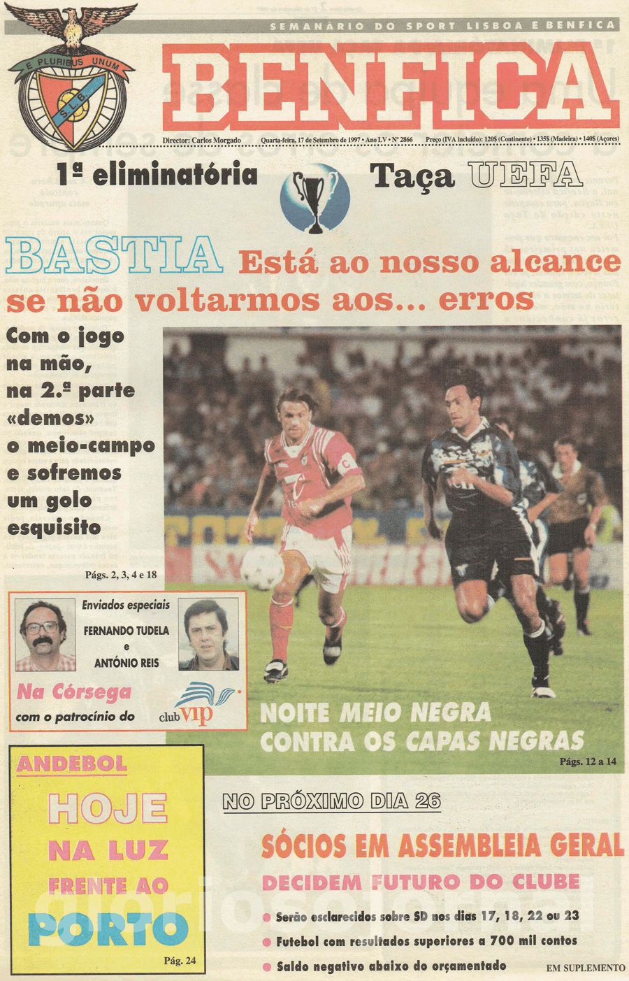 jornal o benfica 2866 1997-09-17